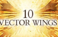 10 מברשות וקטור של כנפיים להורדה