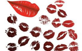 גרפיקה וקטורית להורדה – שפתיים ונשיקות