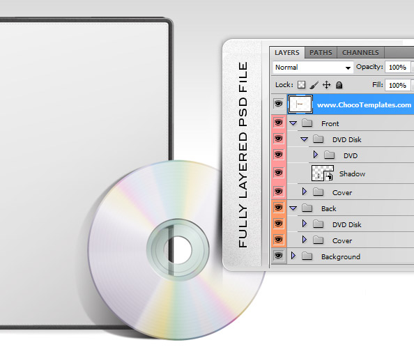 גרפיקה להורדה - עיצוב PSD של דיסק ועטיפה