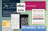 אוסף פונטים גדול לסיכום שנת 2012 בתחום הטיפוגרפיה