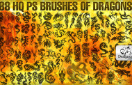 מברשות לפוטושופ: 88 מברשות של דרקונים באיכות מעולה