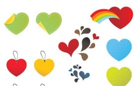 25 לבבות וקטורים להורדה חינם