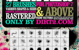 27 מברשות לכלוך והשפרצות דיו