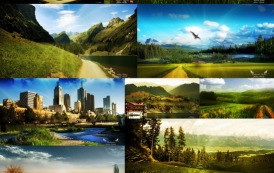 חבילת רקעים HD- רקעים למחשב באיכות מעולה של נופים מעוצבים בפוטושופ