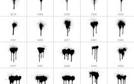 30 מברשות לפוטושופ ברזולוציה גבוהה של נזילות צבע