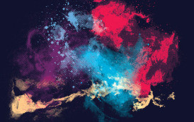 גרפיקה וקטורית להורדה: רשת נקודות בצבעים