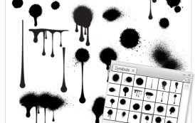 סט מברשות לפוטושופ – נזילות (וקטור)