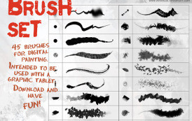 45 מברשות לציור דיגיטלי