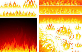 גרפיקה וקטורית להורדה – אש ולהבות