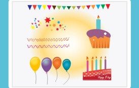 גרפיקה וקטורית להורדה – עיצוב ליום הולדת